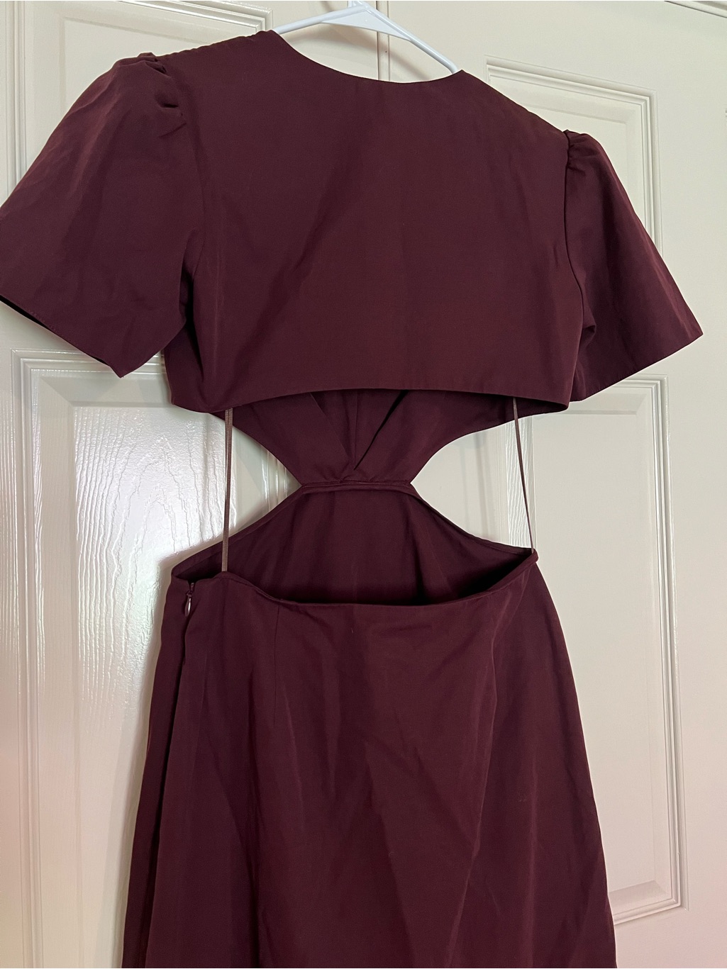 Anna October Bow Burgundy Dress — image 7 of 7